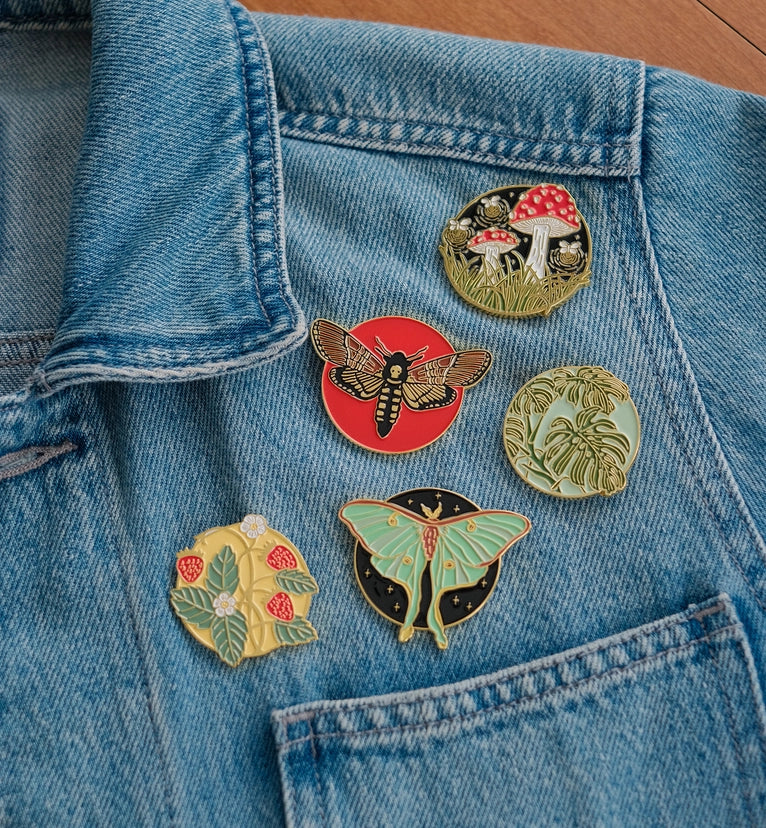 Midnight Mushroom Enamel Pin