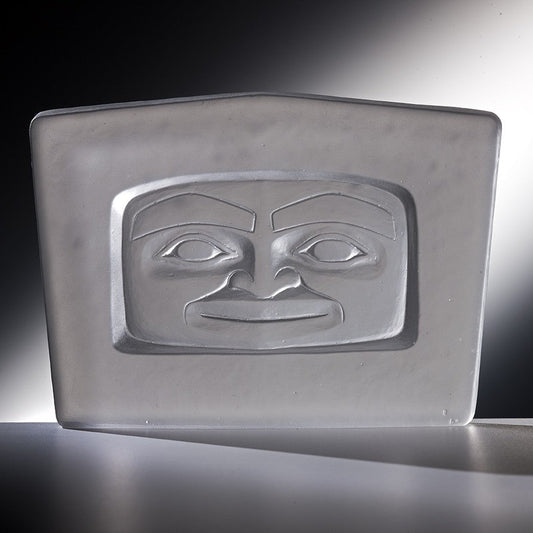 Spirit Face - Cast Glass Sculpture