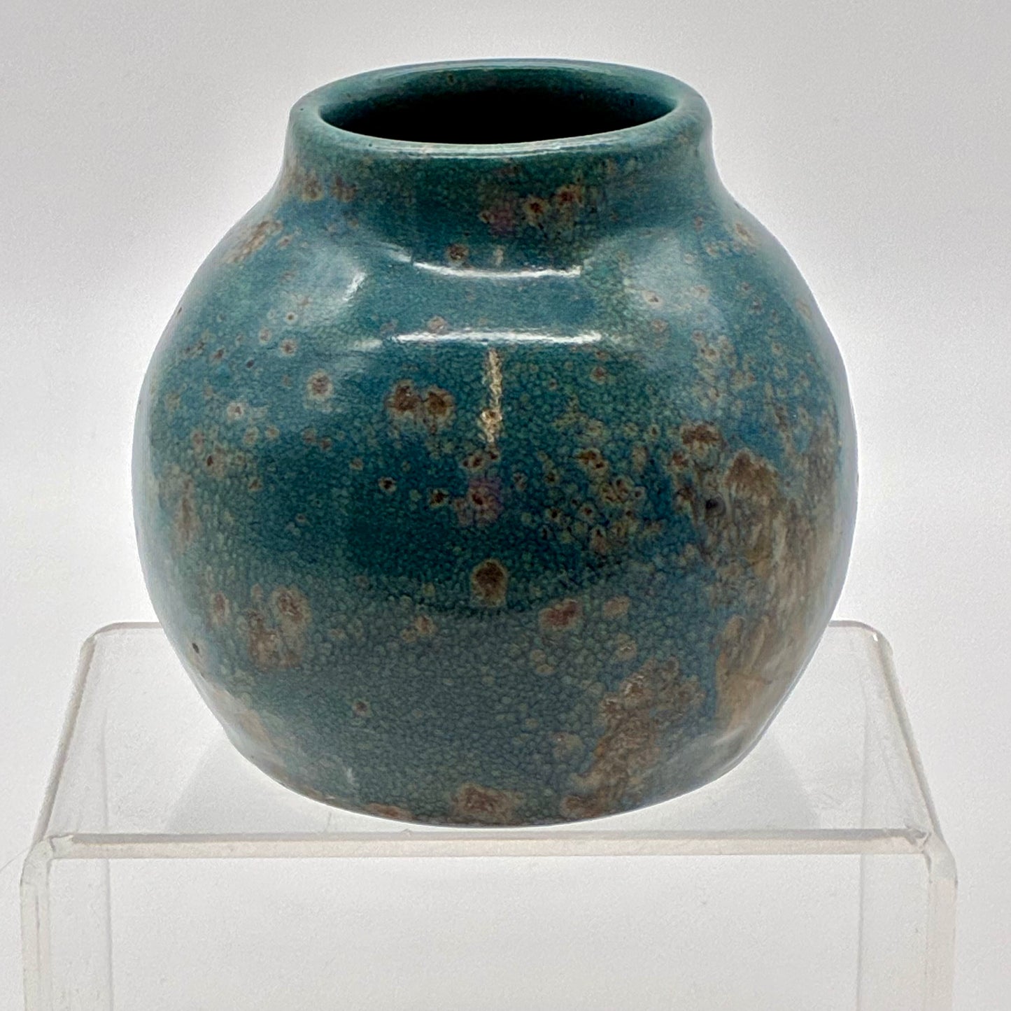 Small Blue Speckled Vase