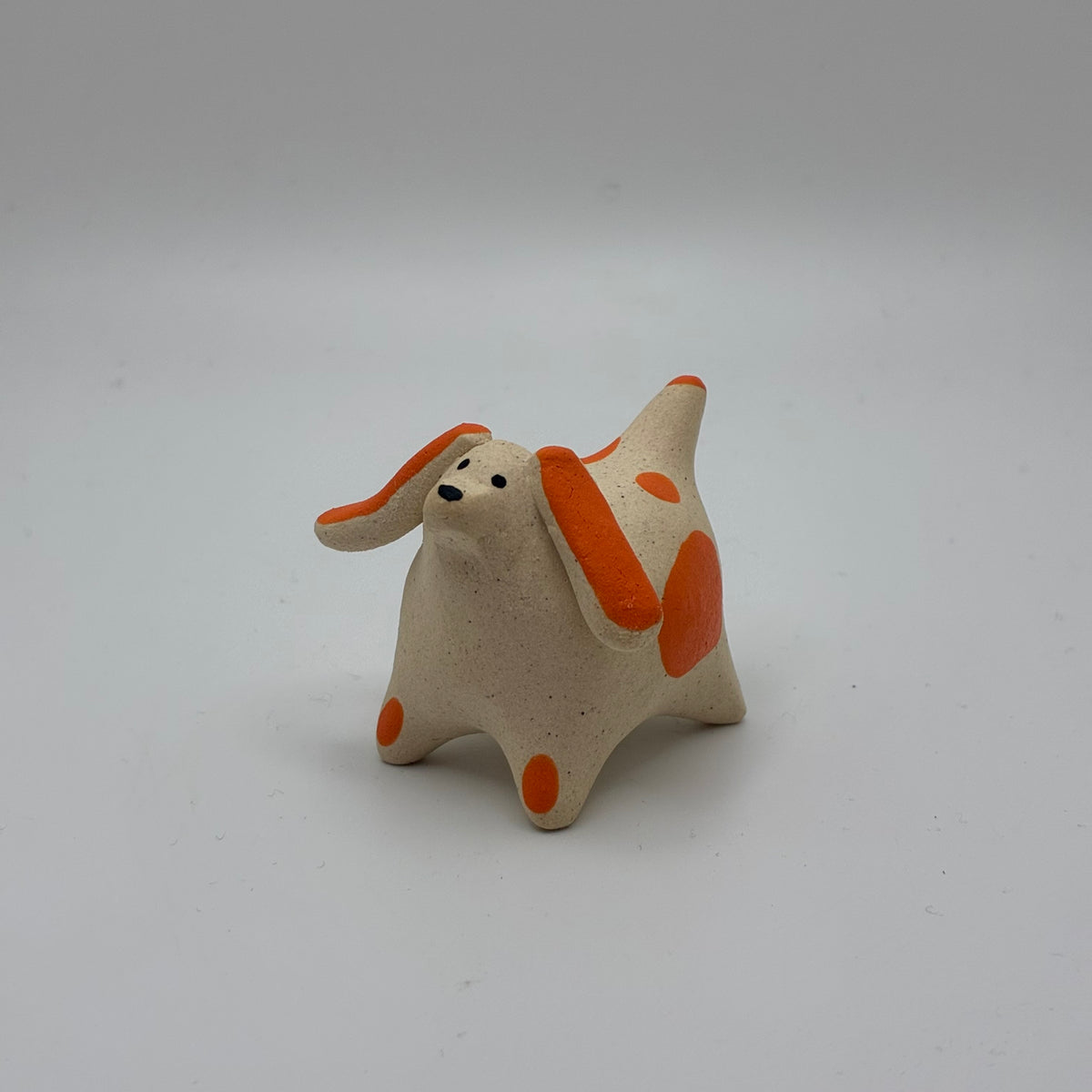 Expressive Ceramic Dog