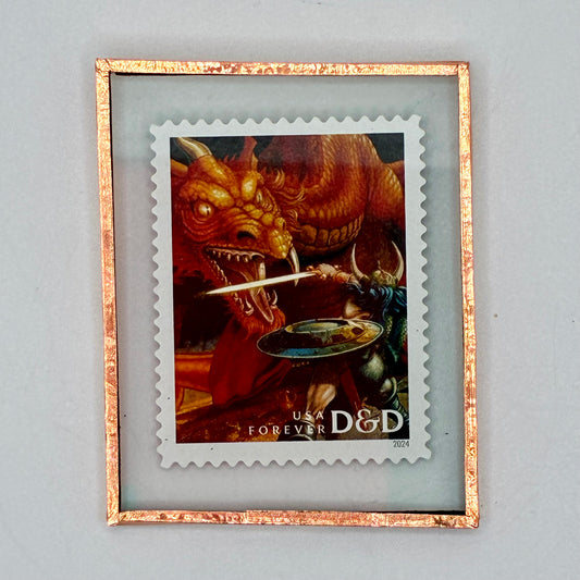 D&D Formidable Fighter Stamp Magnet