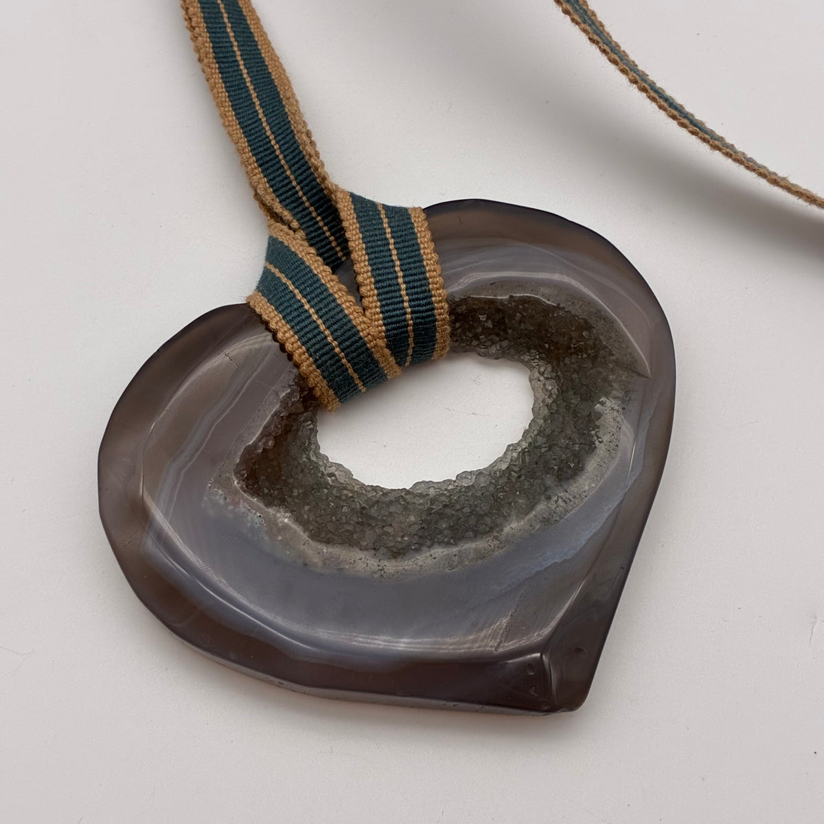Giant Brazilian Agate Heart (Pendant/Belt)