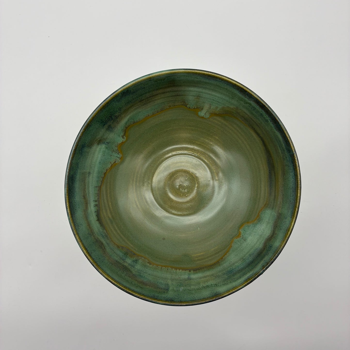 Light Multi-Green Colored Bowl