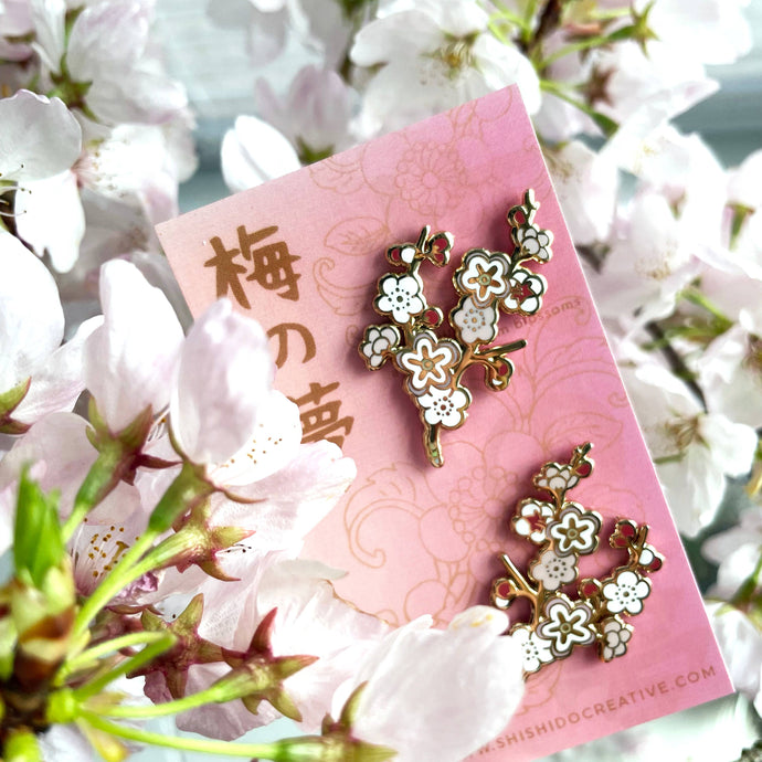 Ume Blossom • Japanese Plum Blossom Pin Set