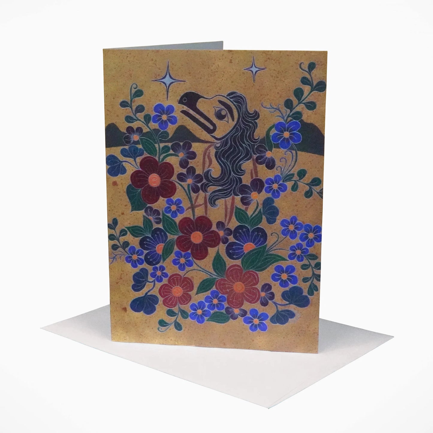 Flower Woman Note Card