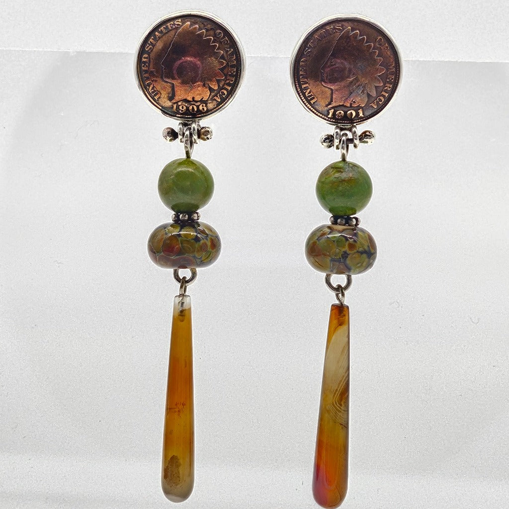 Indian Head Penny Earrings