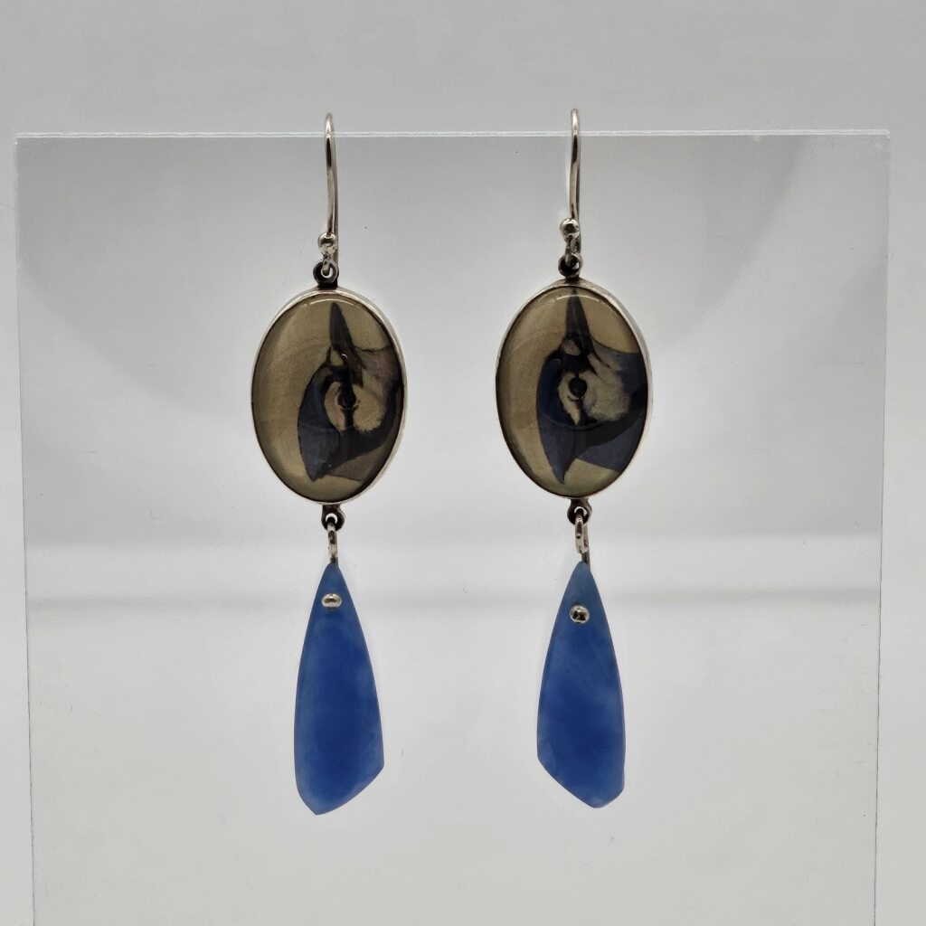 Blue Bird Earrings