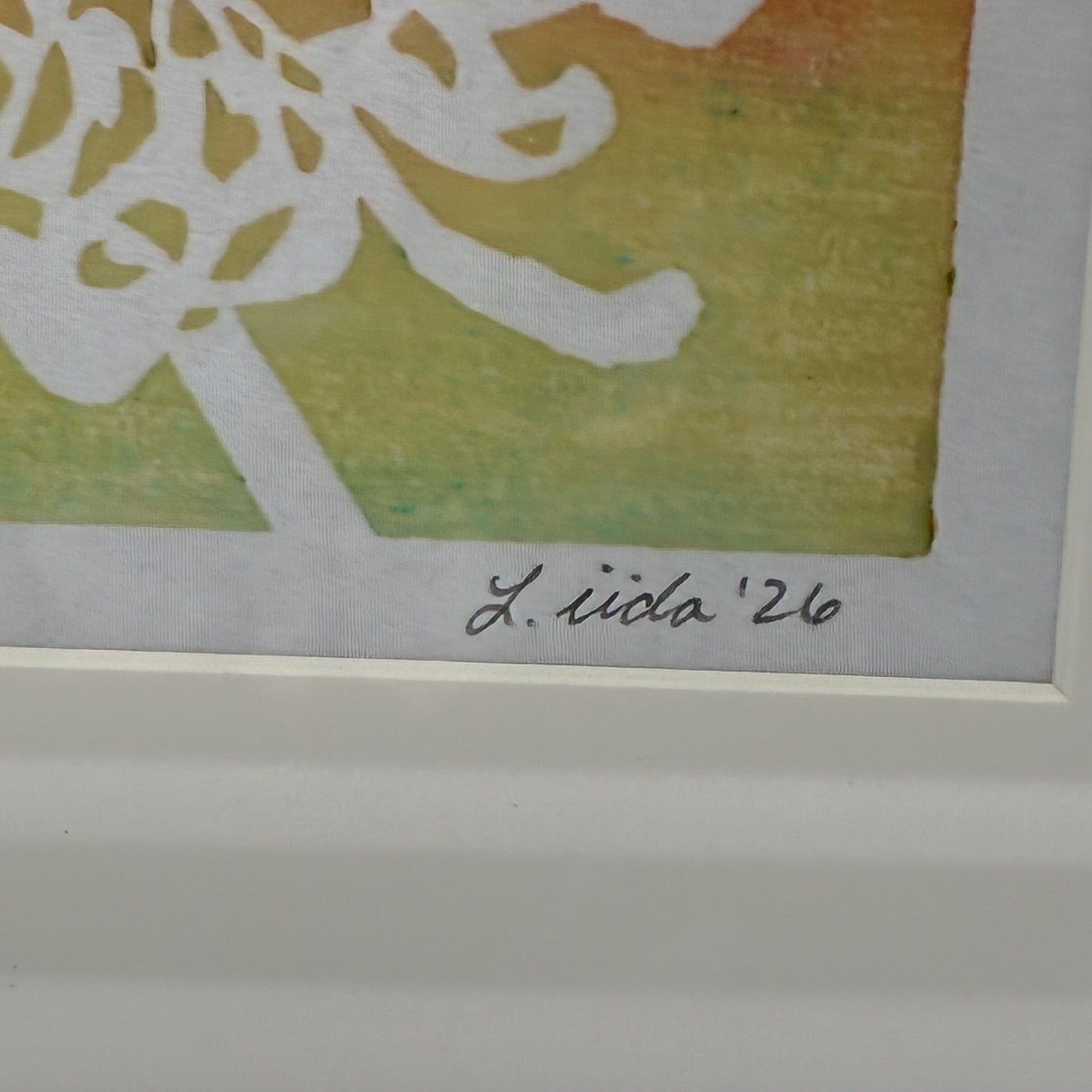 "Chrysanthemum Sunset" 2026 Framed