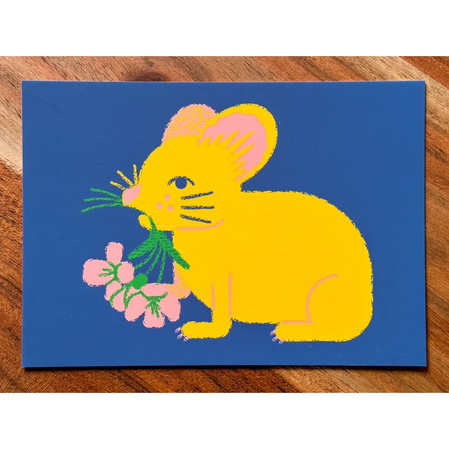 Pika with Flowers Postcard
