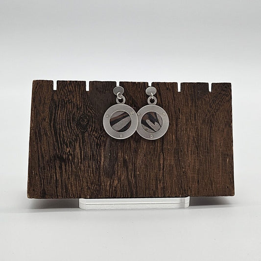 Earrings with Ink Drawings