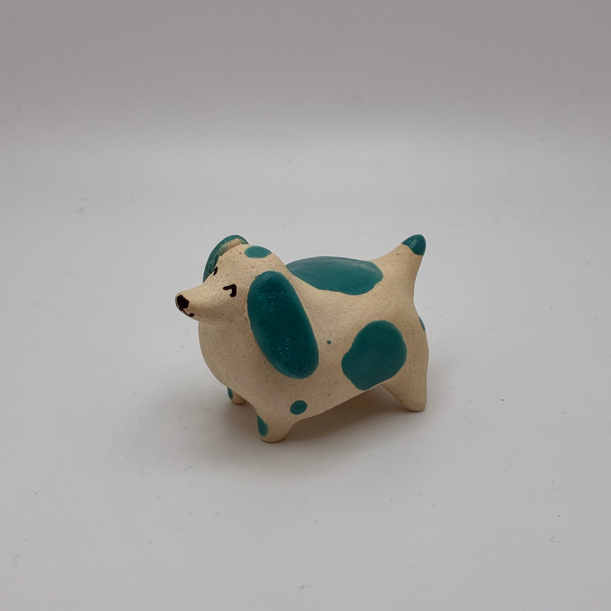 Expressive Ceramic Dog