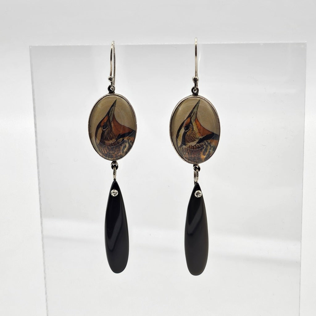 Black Bird Earrings