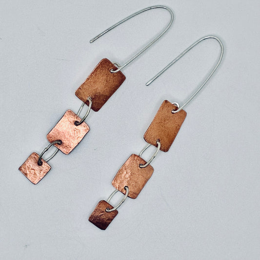 Three Story Earrings