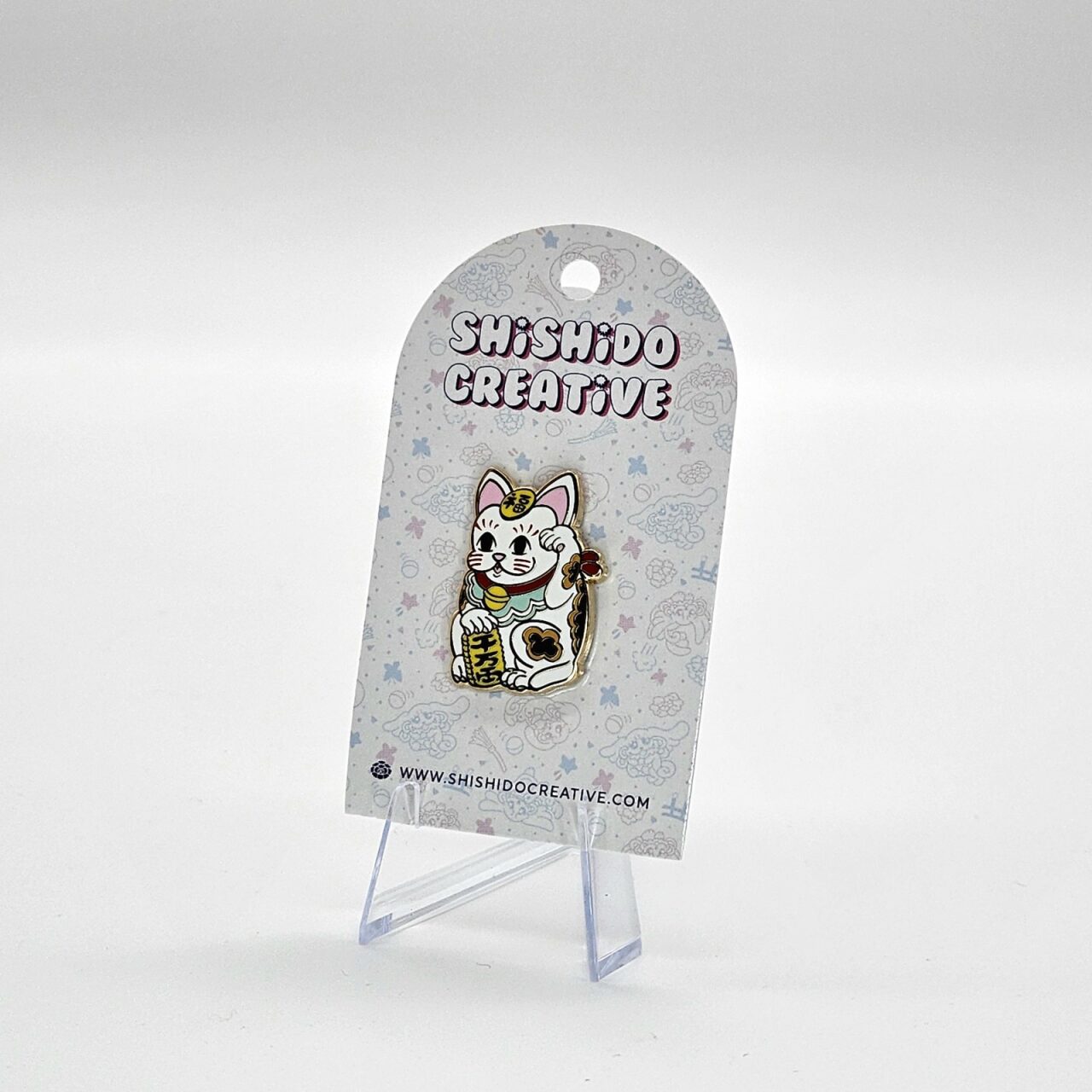 Lucky Cat • Maneki Neko Enamel Pin