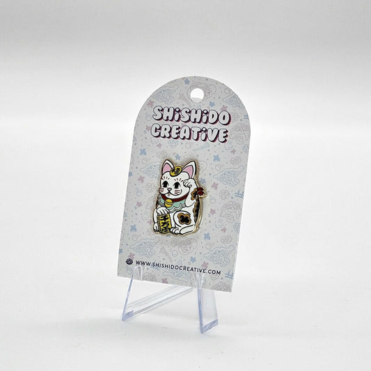 Lucky Cat • Maneki Neko Enamel Pin