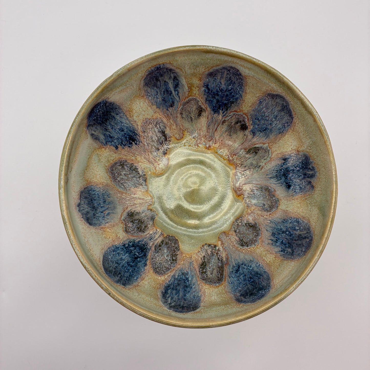 Sage and Cerulean Multicolor Bowl
