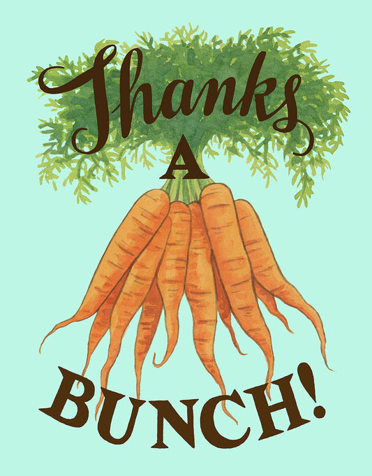 Carrots Thank You Card