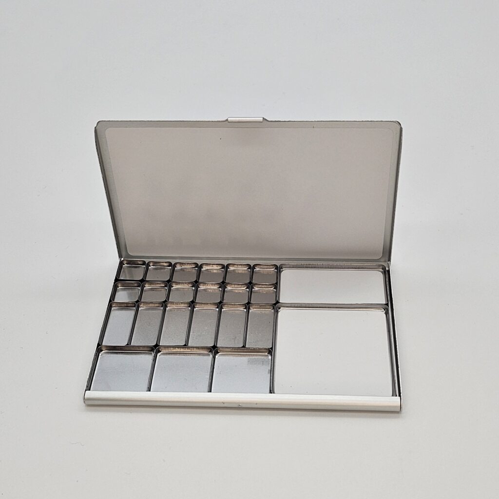 Folio Palette With Assorted Pans - Silver