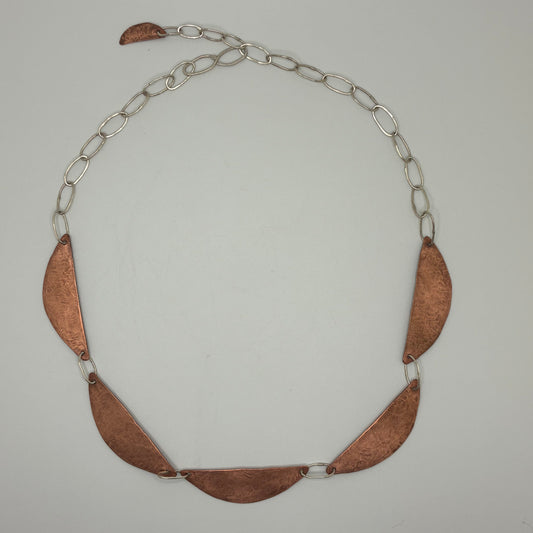 Copper Petal Necklace