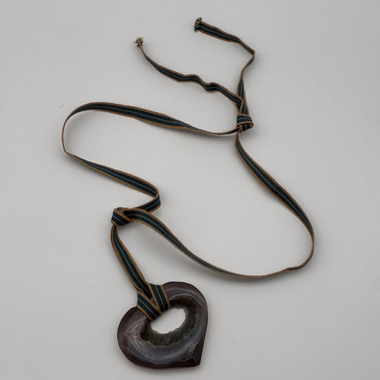 Giant Brazilian Agate Heart (Pendant/Belt)
