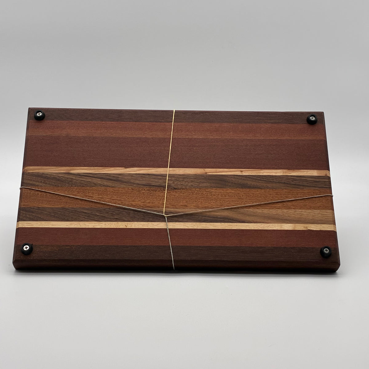 Striped Mahogany, Walnut, Hickory and Sapele Face Grain Board