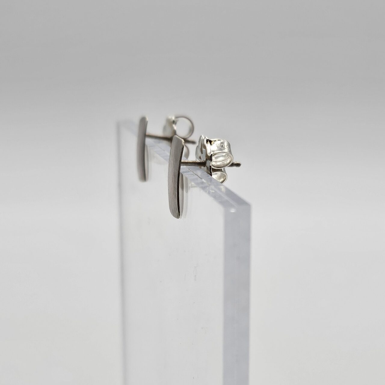 Small Rectangle Earrings - Sterling Silver