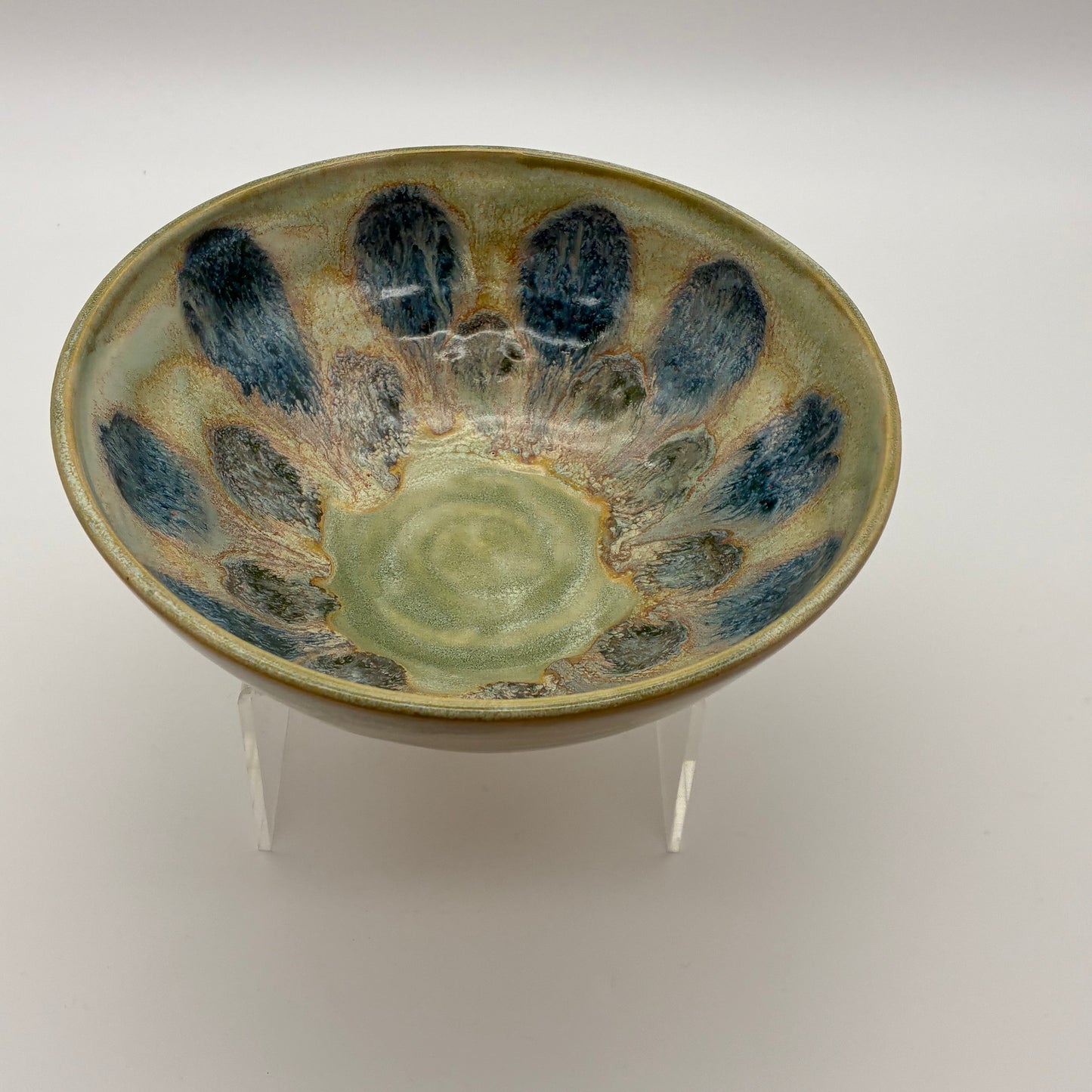 Sage and Cerulean Multicolor Bowl