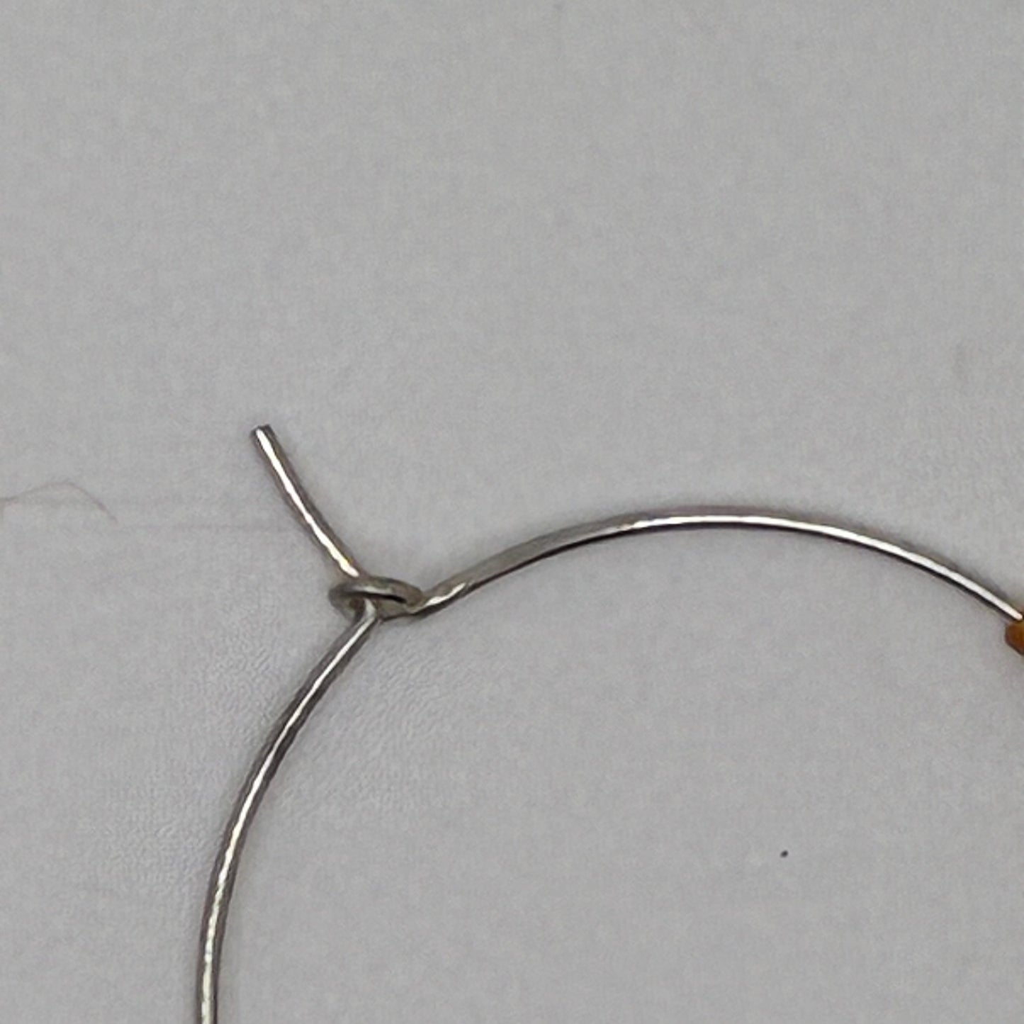Small Beaded Hoop Earrings
