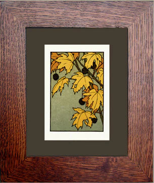 Autumn Leaf - Matted + Framed