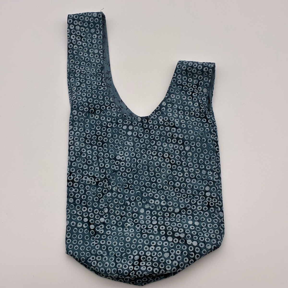 Knot Bag - Blue Batik Bubbles