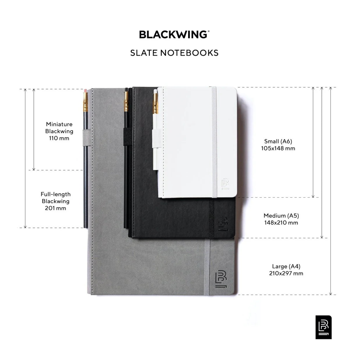 Blackwing© Small Slate Notebook - Black