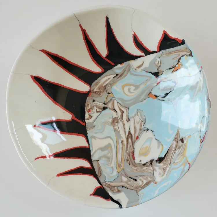 Nerikomi Large Bowl No. 30