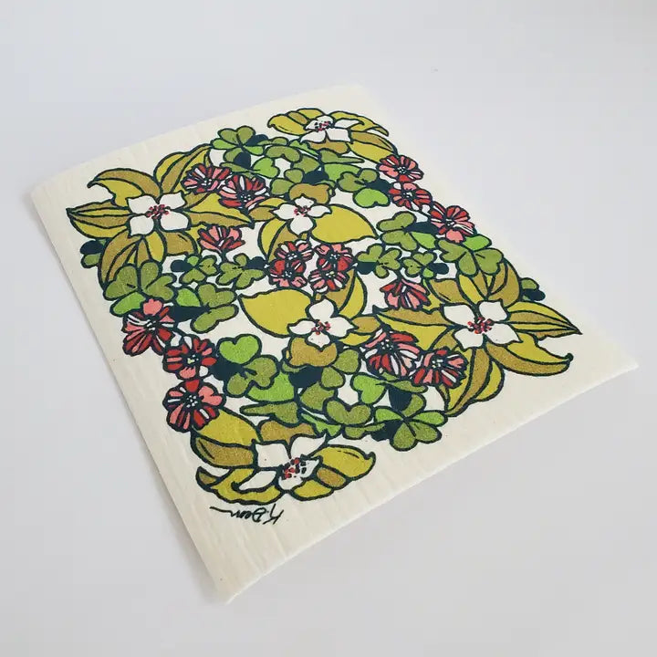 Eco-Friendly Dish Cloth Bunchberry, Swedish Dishcloth