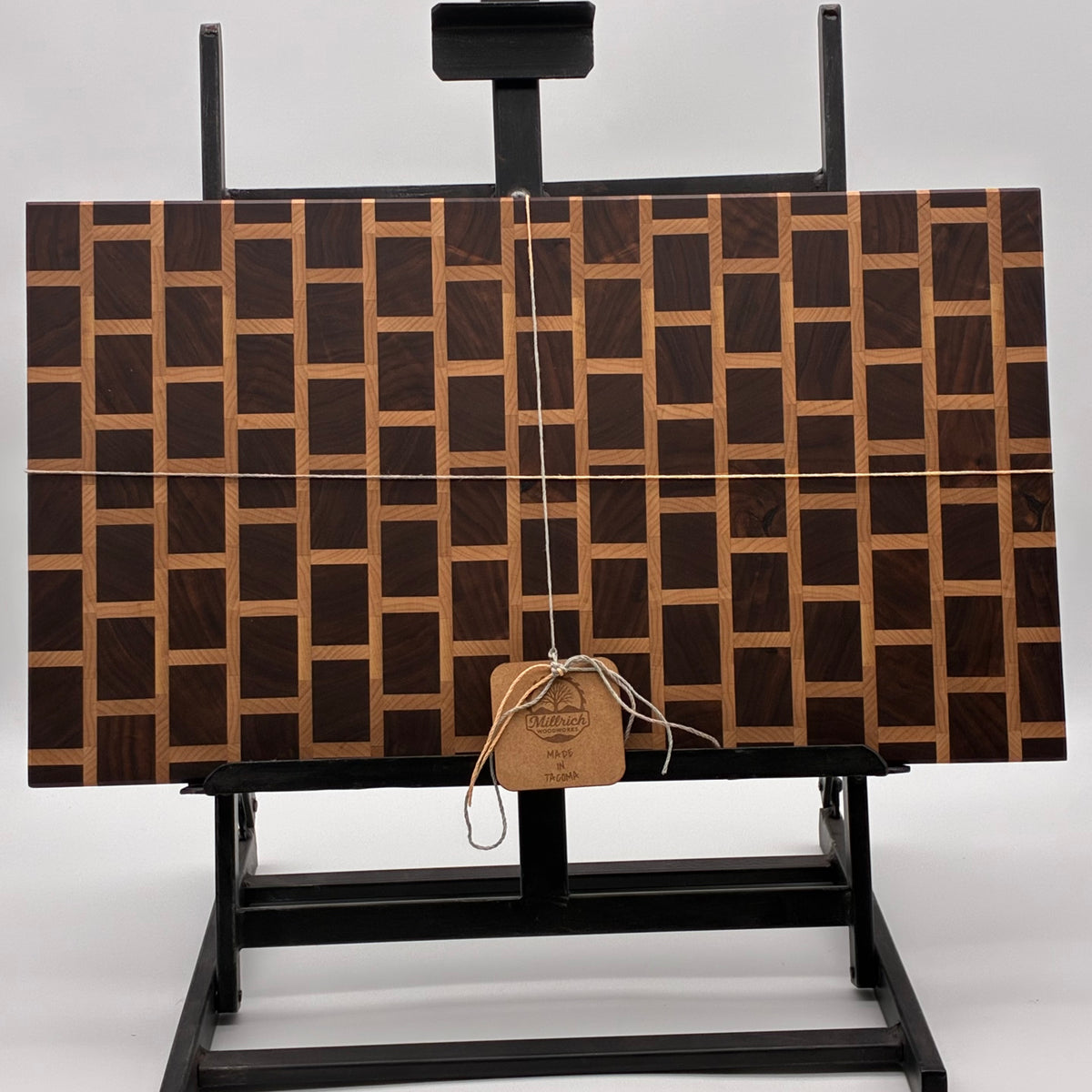 Brick Joint Walnut and Maple End Grain Board