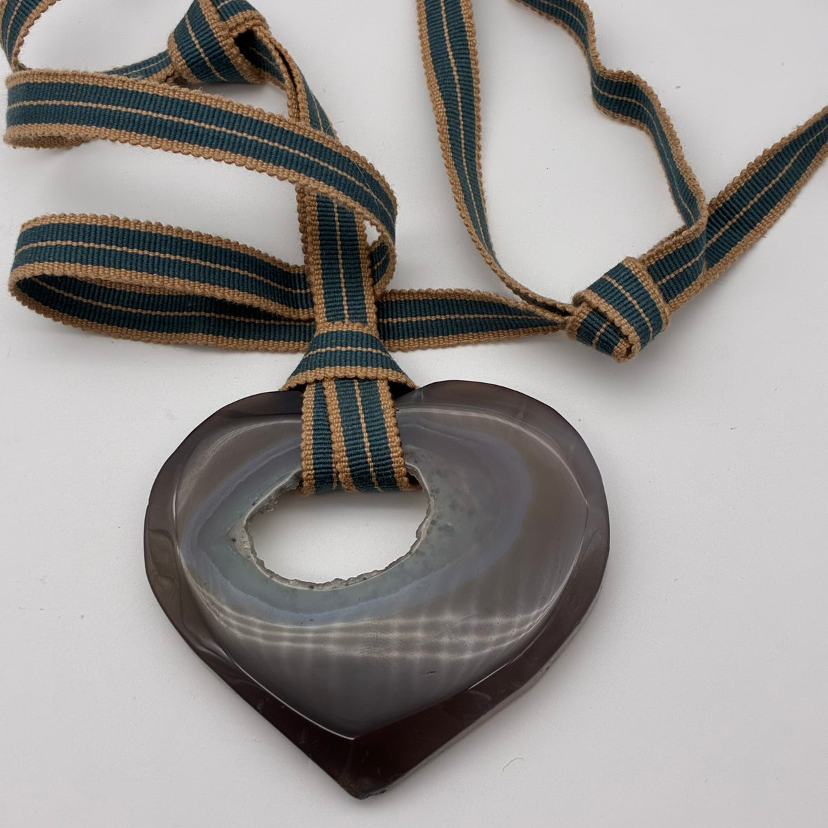 Giant Brazilian Agate Heart (Pendant/Belt)