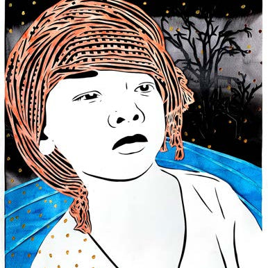 “Celestial Child” 2020 Framed