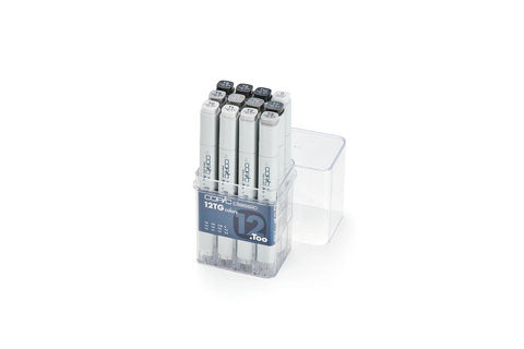 COPIC Original Marker Set of 12 Toner Grays