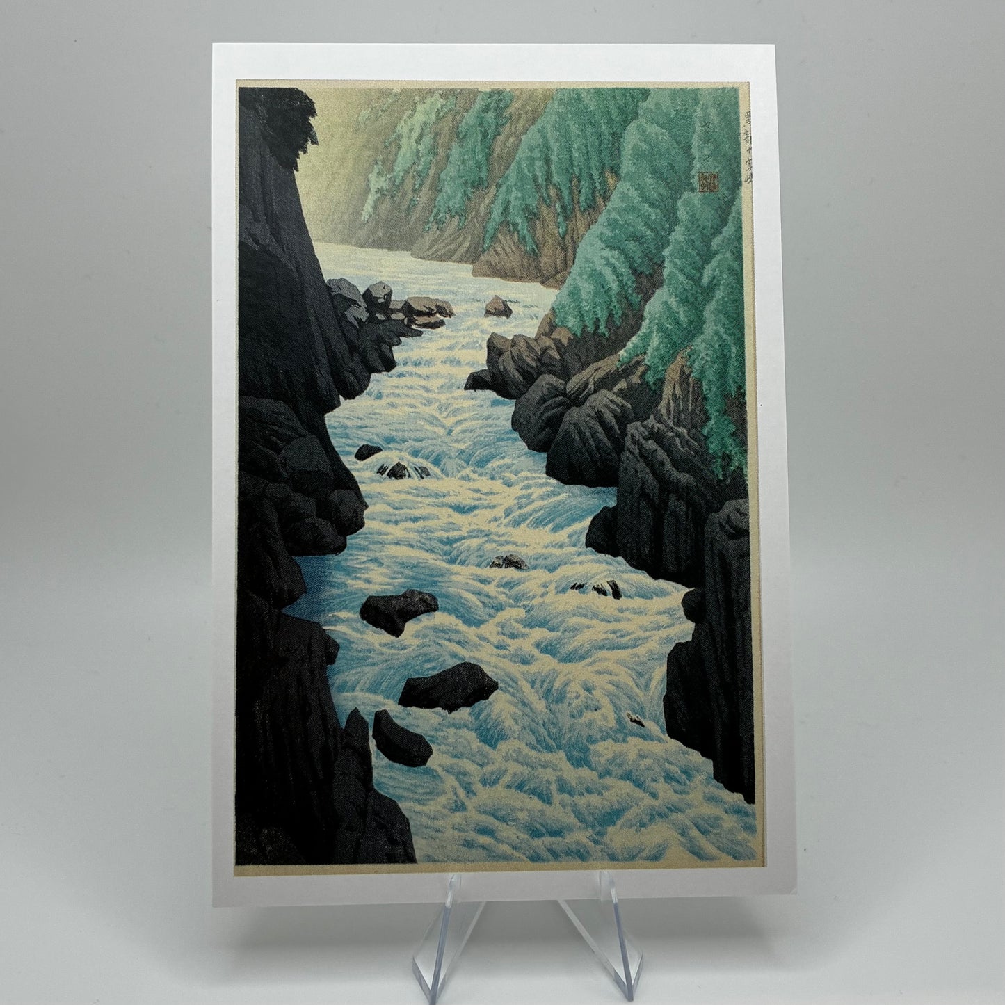 Cross Gorge at Kurobe Postcard 4x6