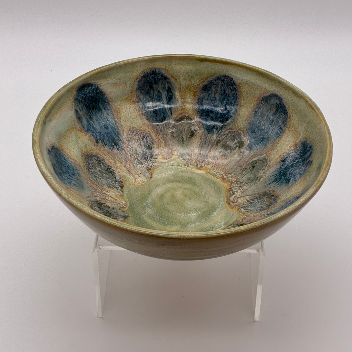 Sage and Cerulean Multicolor Bowl