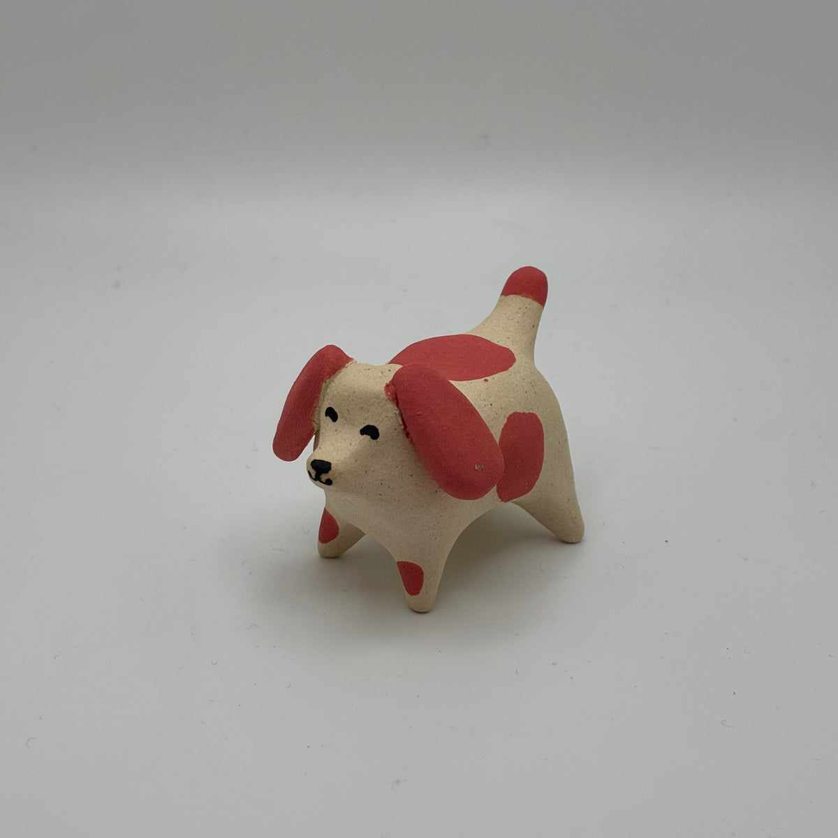 Expressive Ceramic Dog