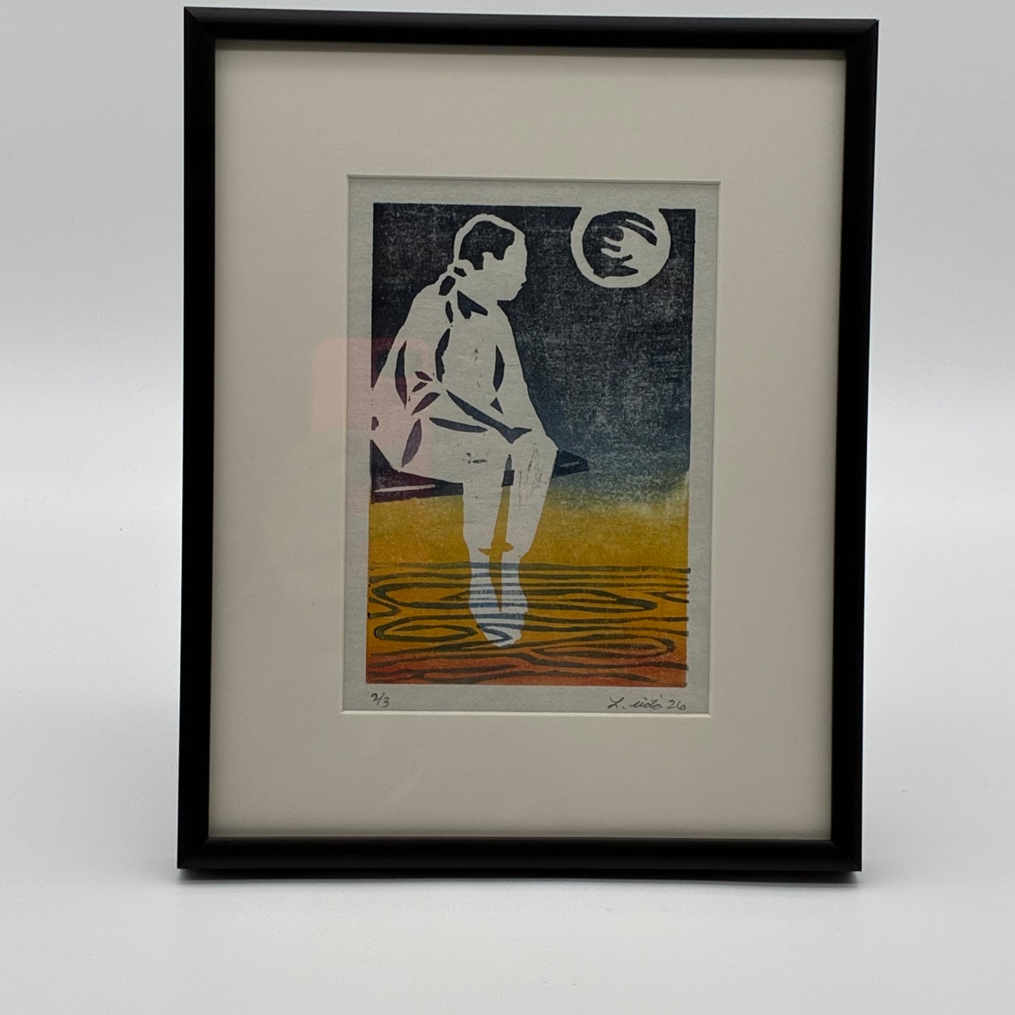 "Moonlit Dip" 2026 Framed