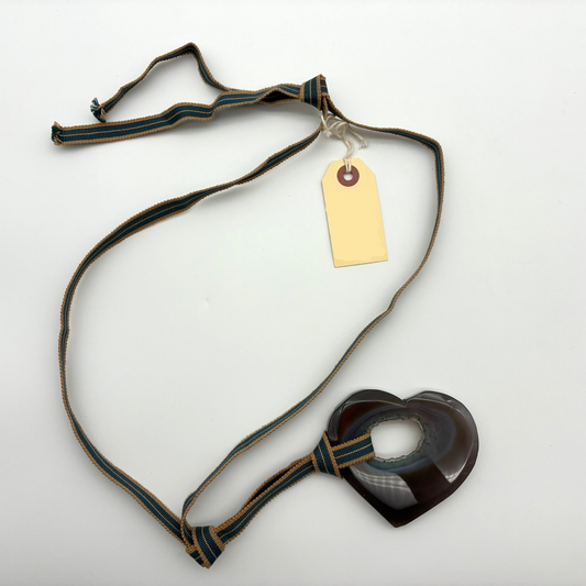 Giant Brazilian Agate Heart (Pendant/Belt)