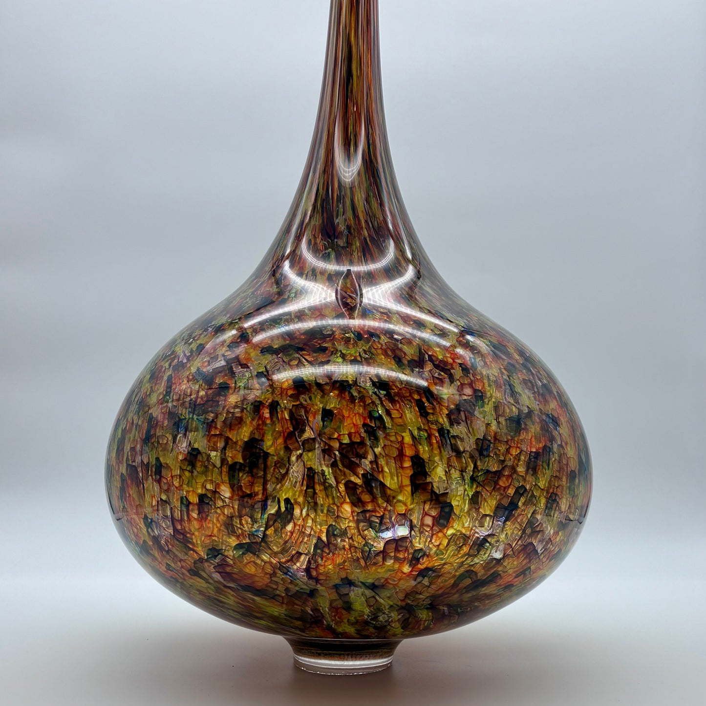 Colored Rain Teardrop Vessel
