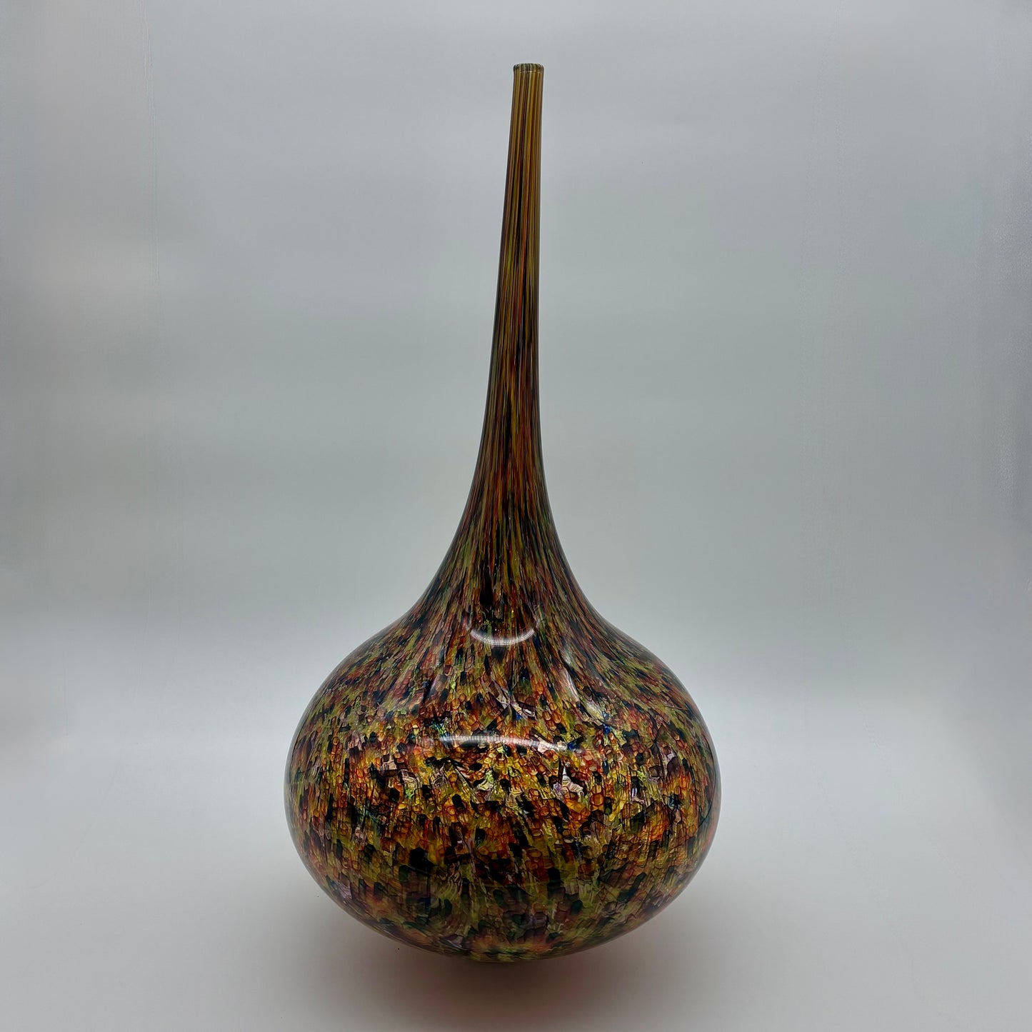 Colored Rain Teardrop Vessel