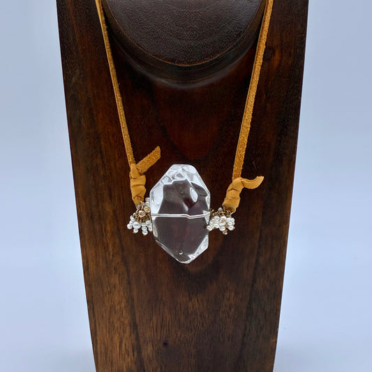 Smooth Quartz Crystal Pendant