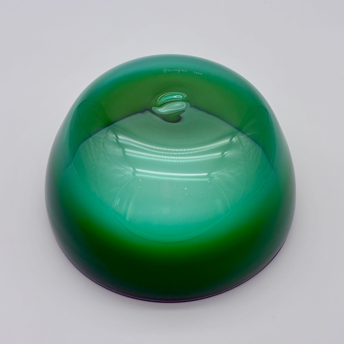 Baso Glass Bowl (medium) - Forrest Green