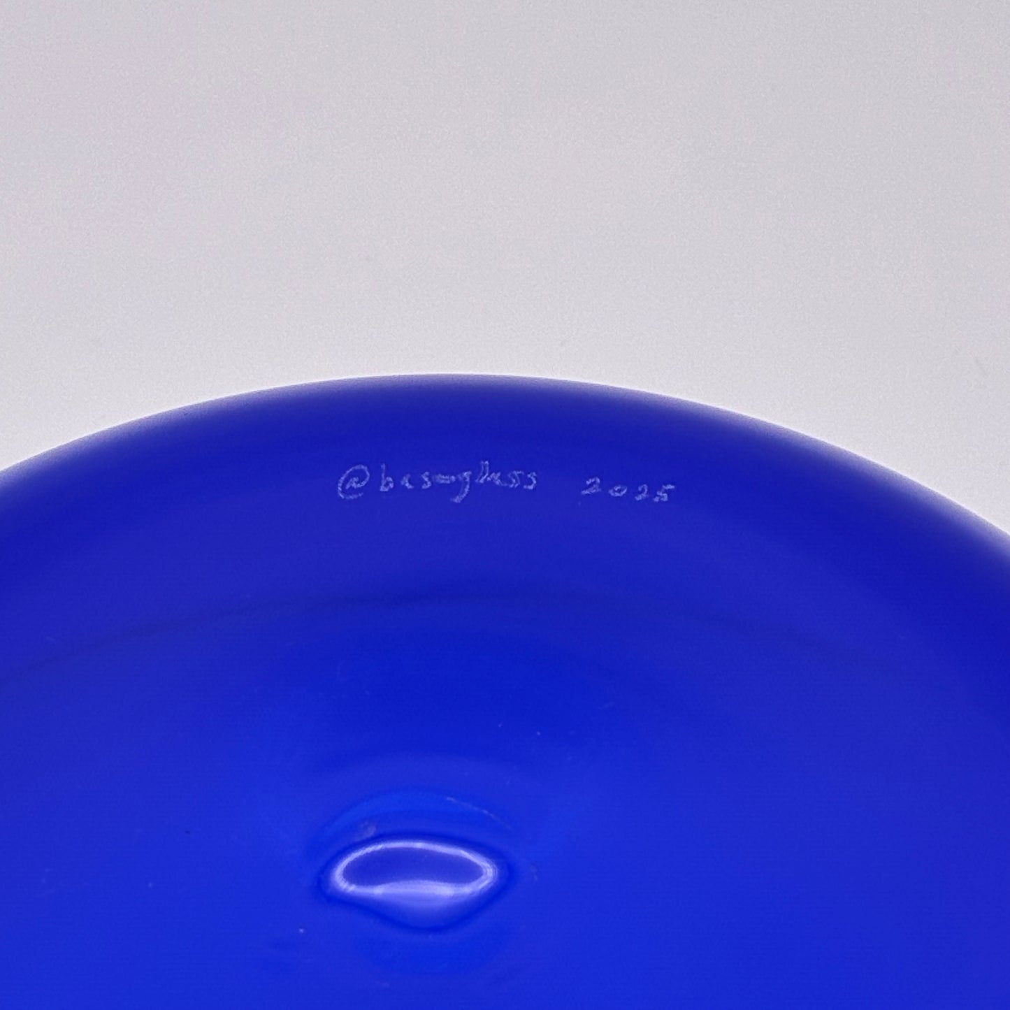Baso Glass Bowl (medium) - Cobalt Blue