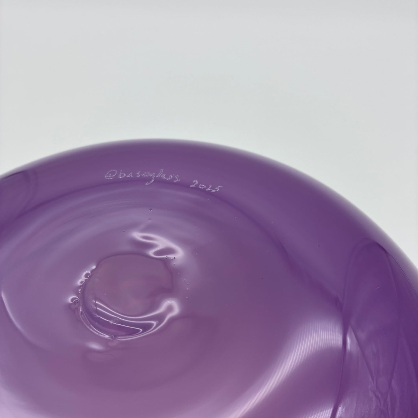 Baso Glass Bowl (medium) - Plum
