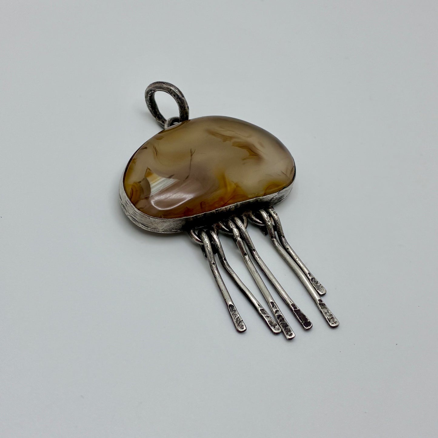 Cloudburst Whidby Island Agate Pendant