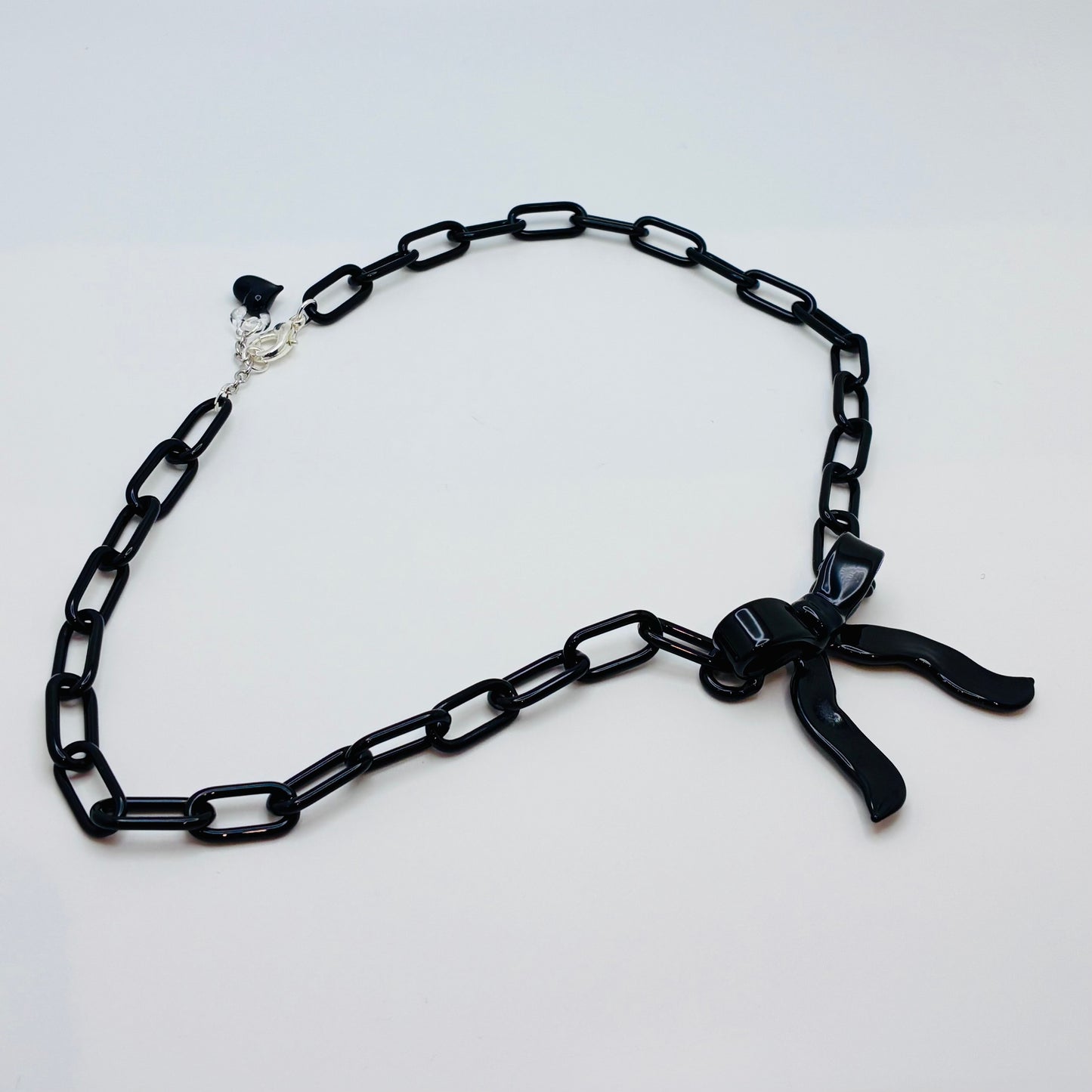 Bow Necklace - Black